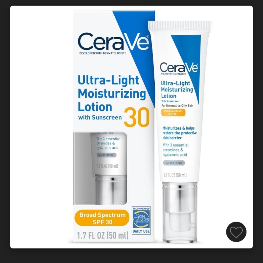 CeraVe Iltra Light Moisturizing Lotion with Sunscreen